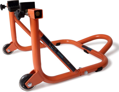 GrandPitstop Motorbike Accessories Universal Rear Paddock Stand with Swingarm Rest and Bobbin Fork Bike Storage Stand(Floor Mount)