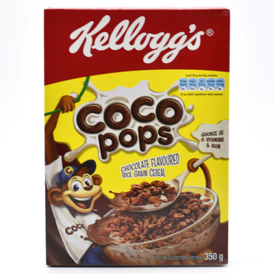 

Kellogg's Coco Pops Chocolate flavoured Rice Grain Cereal- 350g(350 g, Box)