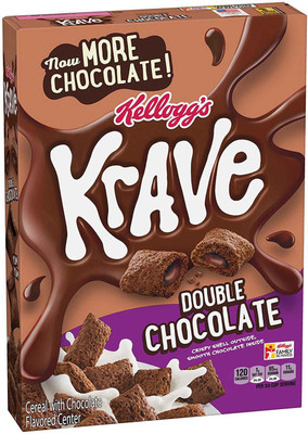 

Kellogg's Krave Double Chocolate Cereal - 312g (11oz)(312 g, Box)