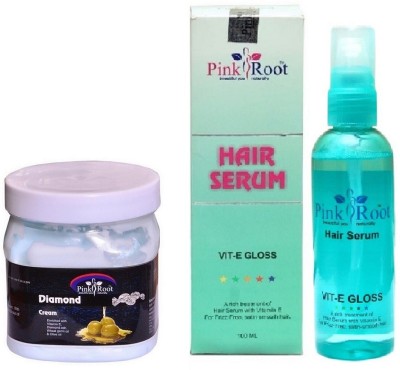 PINKROOT Diamond Cream 500ml and Hair Serum 100ml(2 Items in the set)