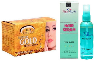 

Pink Root Gold Bleach 250g and Hair Serum 100ml(Set of 2)