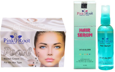 

Pink Root Pearl Bleach 250g and Hair Serum 100ml(Set of 2)