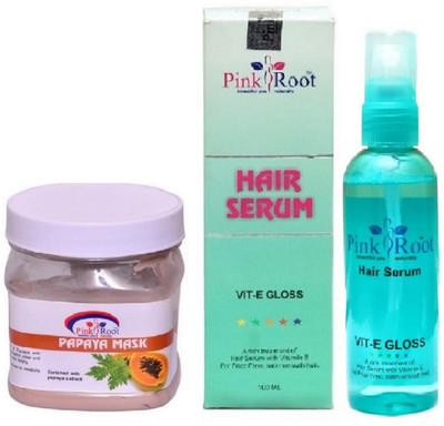 

Pink Root Papaya Mask 500ml and Hair Serum 100ml(Set of 2)