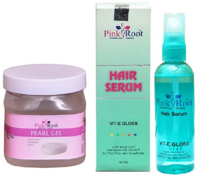 

Pink Root Pearl Gel 500ml and Hair Serum 100ml(Set of 2)