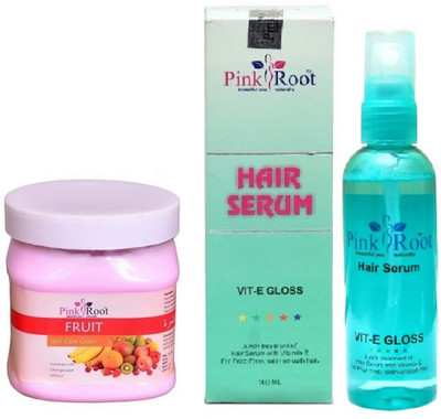 

Pink Root Fruit Cream 500ml and Hair Serum 100ml(Set of 2)