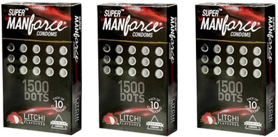 

MANKIND Manforce Staylong More Time More Pleasure LITCHI Flavoured Condom (Set of 3, 30S) Condom(Set of 3, 30S)