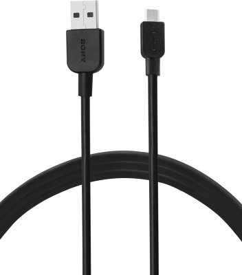 Sony CP-AB100/BCEWW USB-A to Micro USB 1m 1 m Micro USB Cable  (Compatible with All Phones With Micro USB Port, Black, Sync and Charge Cable)