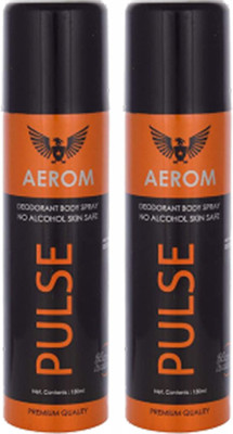 

Aerom Pulse Deodorant Spray - For Men(300 ml, Pack of 2)