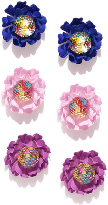 

You Bella Stylish Fancy party Wear Jewellery Alloy Earring Set