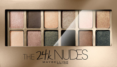 

Maybelline Eye Shadow Palette , The 24K Nudes Palette 9 g(Gold)