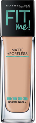 

Maybelline New York Fit Me Matte+Poreless Liquid, 30ml Foundation(Buff Beige - 130, 30 ml)