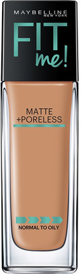 

Maybelline New York Fit Me Matte+Poreless Liquid, 30ml Foundation(330 - Toffee, 30 ml)