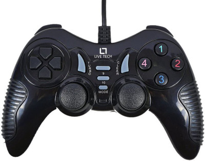 

Live Tech Turbo Double Vibration Game Pad GP 01(Black) Gamepad(Black, For PC)