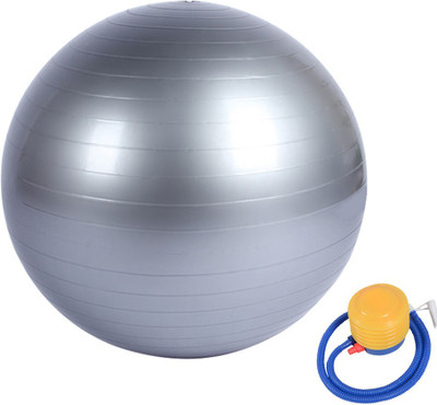 

Lemish Anti Burst Gym Ball -Grey Color-With Foot Pump Gym Ball(With Pump)