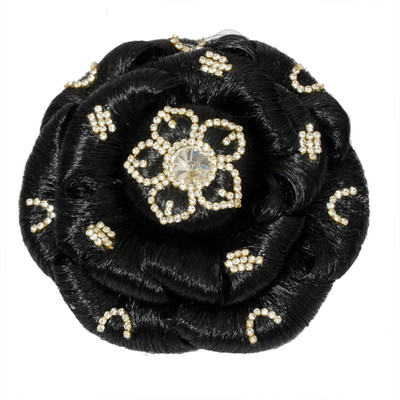 Mansiyaorange Latest Exclusive Artificial Hair/Hair Extension Collection Bun Bun(Black)