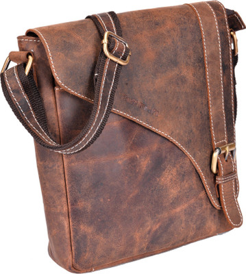 

Bull Kraft Messenger Bag(Brown)