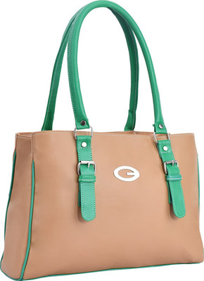 

Lady bar Shoulder Bag(Tan, Green), Green;tan