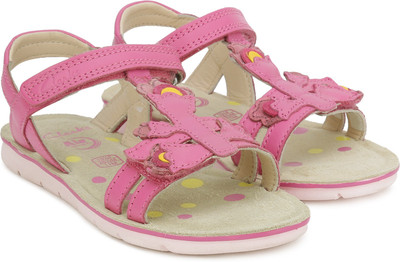

Clarks Girls Sling Back Flats(Pink, Pink leather