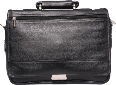 OBANI 15.6 inch Expandable Laptop Messenger Bag(Black)