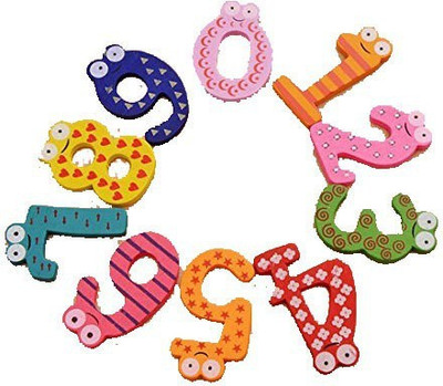 

Abaj Wooden Fridge Magnet Numbers(Multicolor)