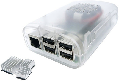 

xcluma Raspberry pi 2 Model B/B+ ABS Blob case with mini FAN (Transparent)(White)