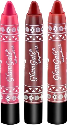 

Glamgals DAZZLING LIP TRIO COMBO(Maroon, Red, Pink)