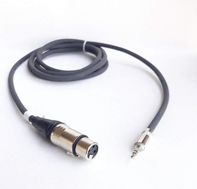 

secro 3.5mm Male to XLR Female Cable - Professional Low Noise Microphone Cable (2 Meters) XLR Cable(Black)