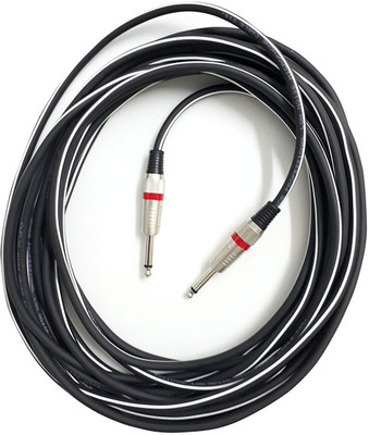 

secro Premium 6.35mm (1/4 inch) Male to 6.35mm (1/4 inch) Male Mono Plug Cable (10 Meters) Microphone Cable(Black)