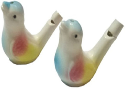 

PHOBIS Toy Bird Water Warbler Whistles Whistlers Ceramic, Set of 2(Multicolor)