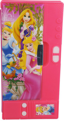 

SLN Retail Cartoon Character Character Art Plastic Pencil Box(Set of 1, Pink)
