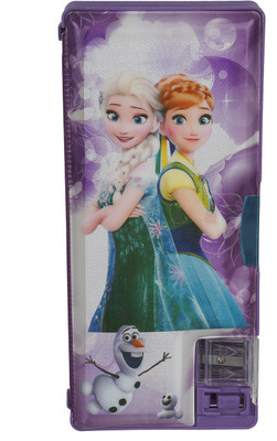 

SLN Retail Cartoon Character Character Art Plastic Pencil Box(Set of 1, Purple)