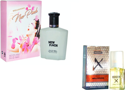 

Wellgoods Set of (2) New Pinch-Cobra SilverX-120ml Eau de Parfum - 120 ml(For Men & Women)