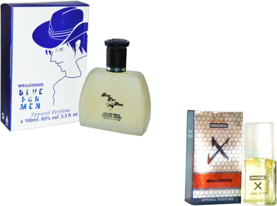 

Wellgoods Set of (2) Blue for Men- Cobra SilverX- 120ml Eau de Parfum - 120 ml(For Men & Women)