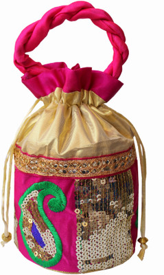 

Milan's creation TIKIKERI001PI Potli(Multicolor)