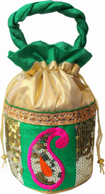 

Milan's creation TIKIKERI003GN Potli(Multicolor)