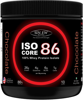 

Sinew Nutrition Isocore 86, Whey Protein Isolate, 300gm Whey Protein(300 g, Chocolate)