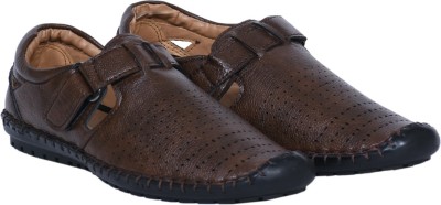 

SRX Fashion Men Brown Sandals