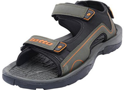

Lotto Men Black::Grey Sports Sandals