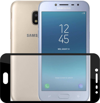 Case Creation Edge To Edge Tempered Glass for New Samsung Galaxy J4 SM-J400 FZ(Pack of 1)