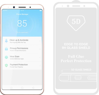 CASE CREATION Edge To Edge Tempered Glass for Oppo F5 2017(Pack of 1)