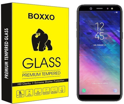 Boxxo Tempered Glass Guard for Samsung Galaxy A6(Pack of 1)