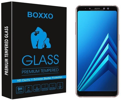 Boxxo Tempered Glass Guard for Samsung Galaxy A8 Plus(Pack of 1)