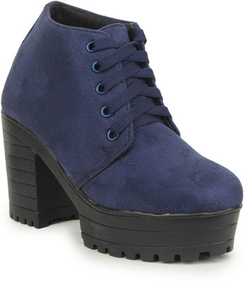 

Moonwalk Boots For Women(Blue, Black