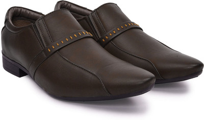 Andrew Scott Synthetic Leather Formal Slip On For Men(Brown