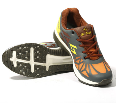 

sagma Running Shoes For Men(Orange, Brown