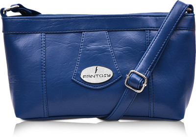

Fantosy Women Casual Blue Leatherette Sling Bag