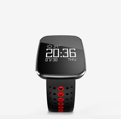 

VibeX Smart Fitness Band(Black Strap, Size : Free Size), Dense