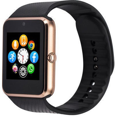 

Shrih Bluetooth Smart Watch Wrist Watch Phone with SIM Card Support Black Smartwatch(Black Strap Free Size)