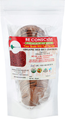Beconscious Red Rice Crackers(100 g, Pack of 2)