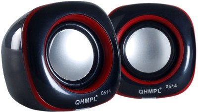 QUANTUM QHM602 USB MINI SPEAKER Laptop/Desktop Speaker(Black, Red, 2.0 Channel)